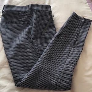 Anthropologie zipper crop pants